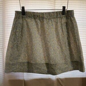 J. Crew floral mini skirt